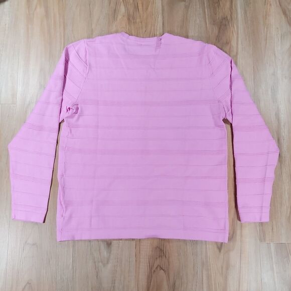 🔺️NorthCrest Lavender Textured Buttoned Cardigan Large - Picture 2 of 8